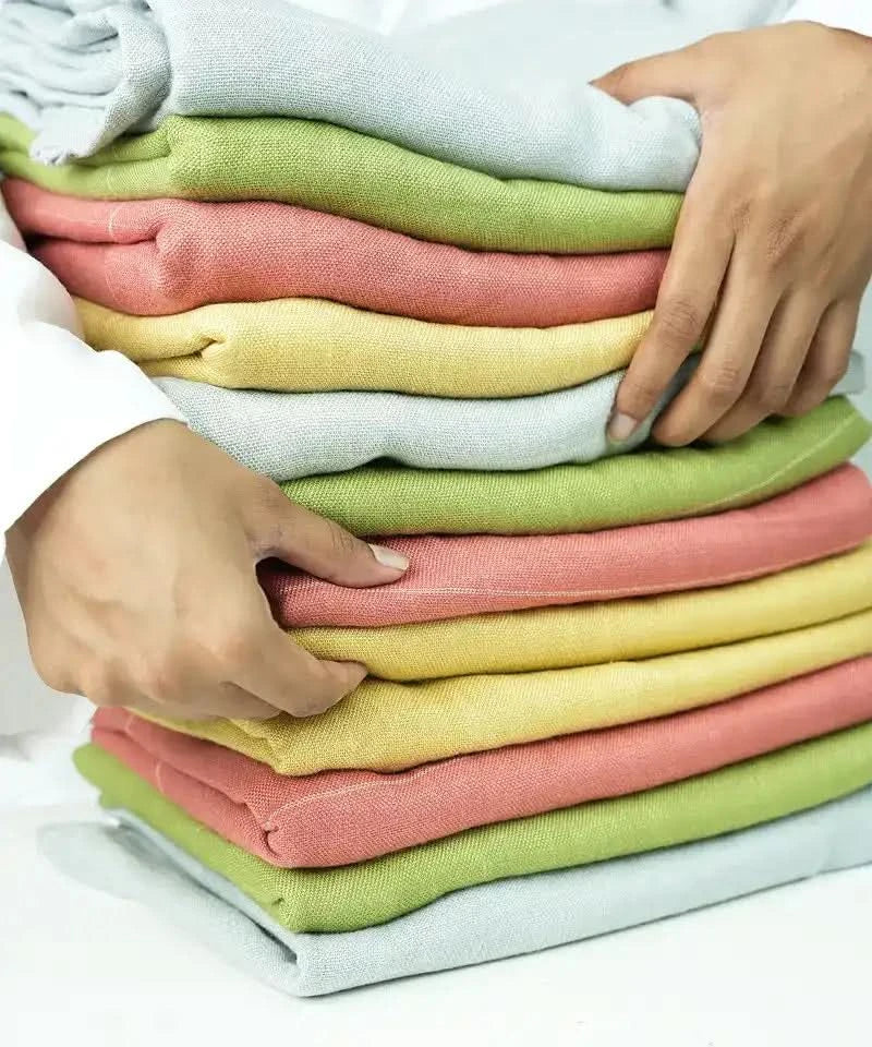 Aluvera Double Cloth Bath Towel | 75 X 150 cm - Pack of 12