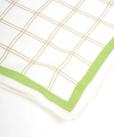 Aluvera Hand kerchief | geometric texture | 40 X 40 cm | Pack of 6