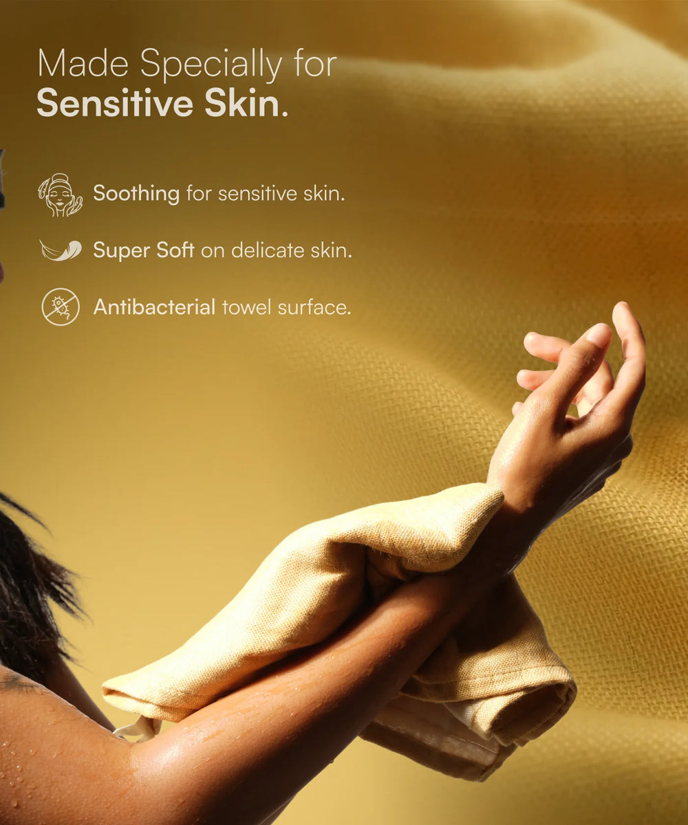 Aluvera Double Cloth Hand Towel - 330 GSM , 40 X 60 cm - Pack of 2