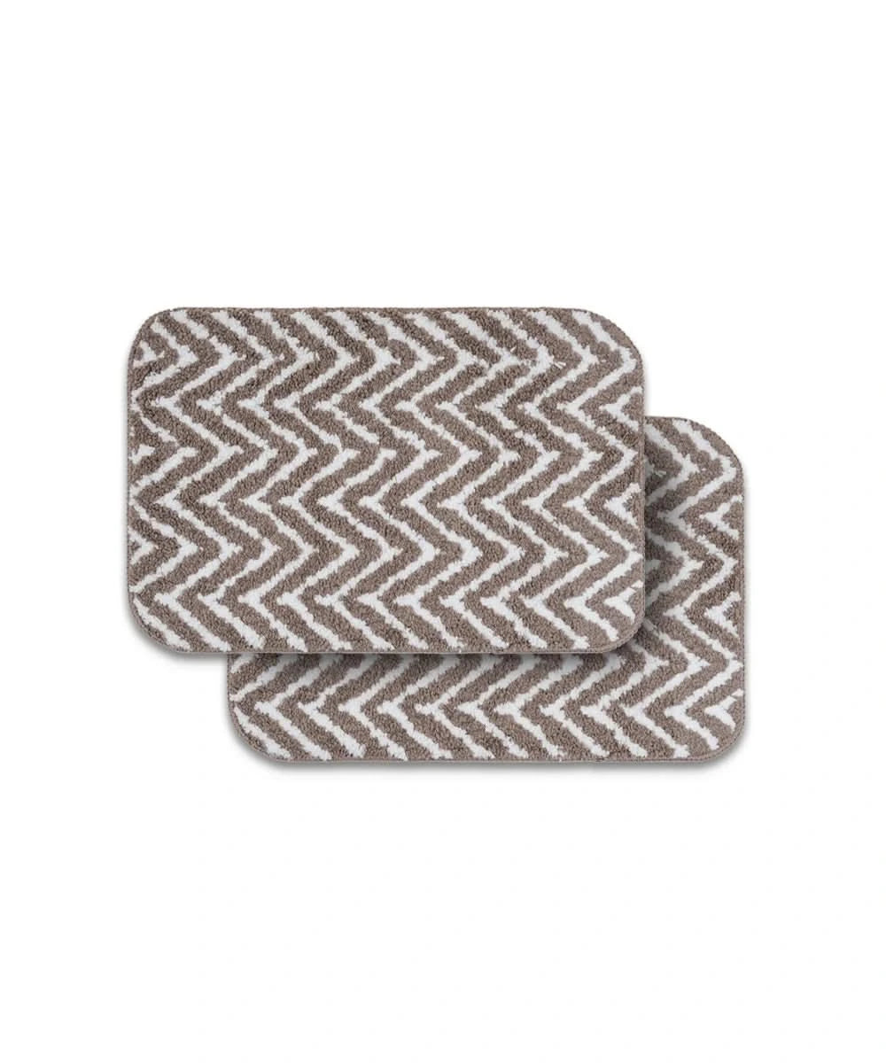 Arrow Printed Bath Mat | Simply Taupe Color | Pack of 2