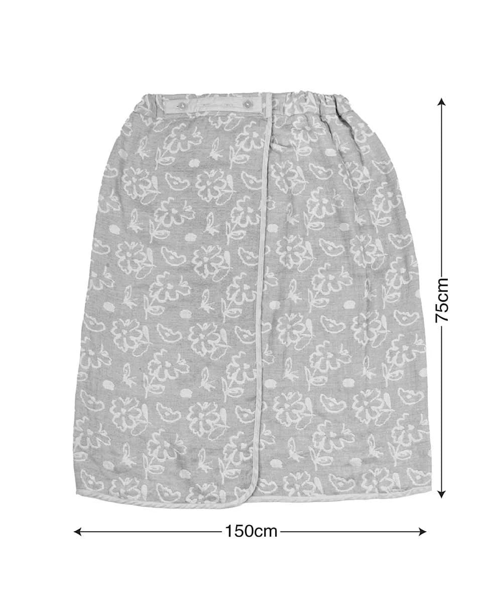 Banana Jacquard Floral Body Wrap
