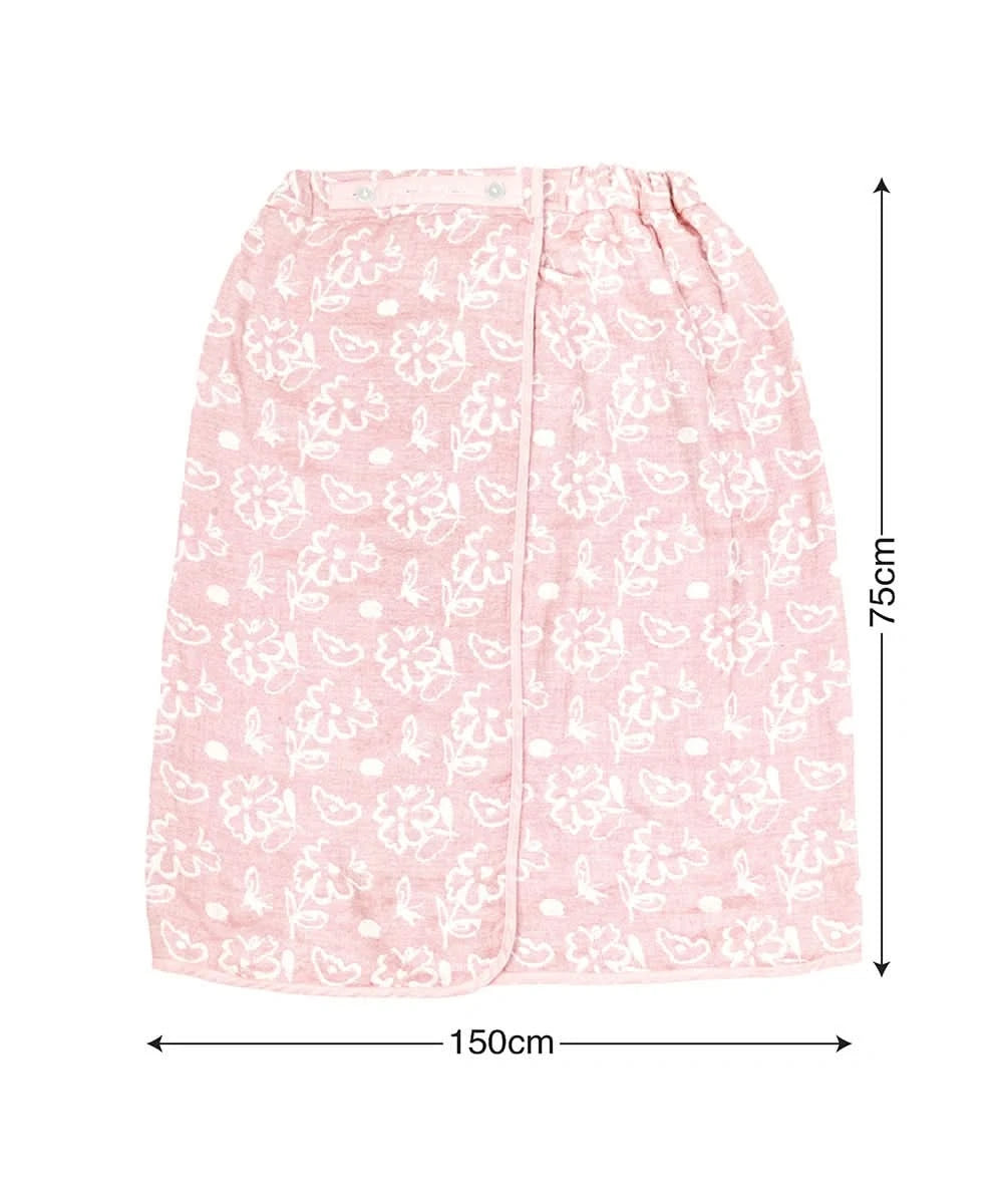 Banana Jacquard Floral Body Wrap