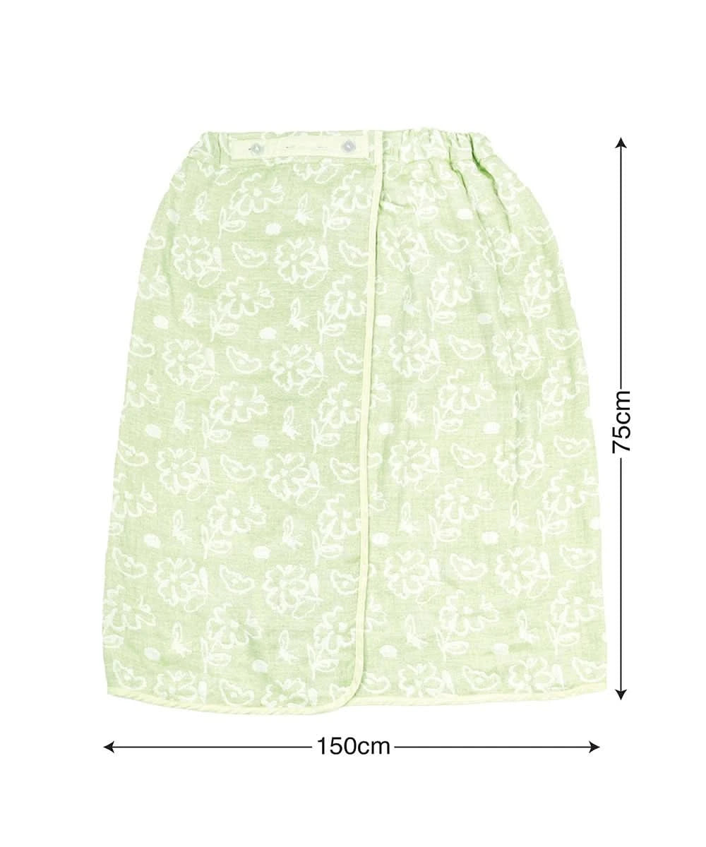 Banana Jacquard Floral Body Wrap