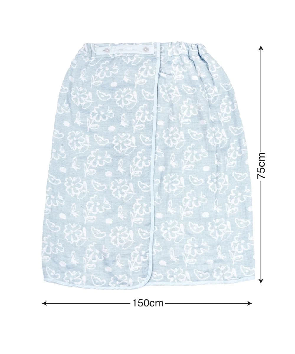 Banana Jacquard Floral Body Wrap
