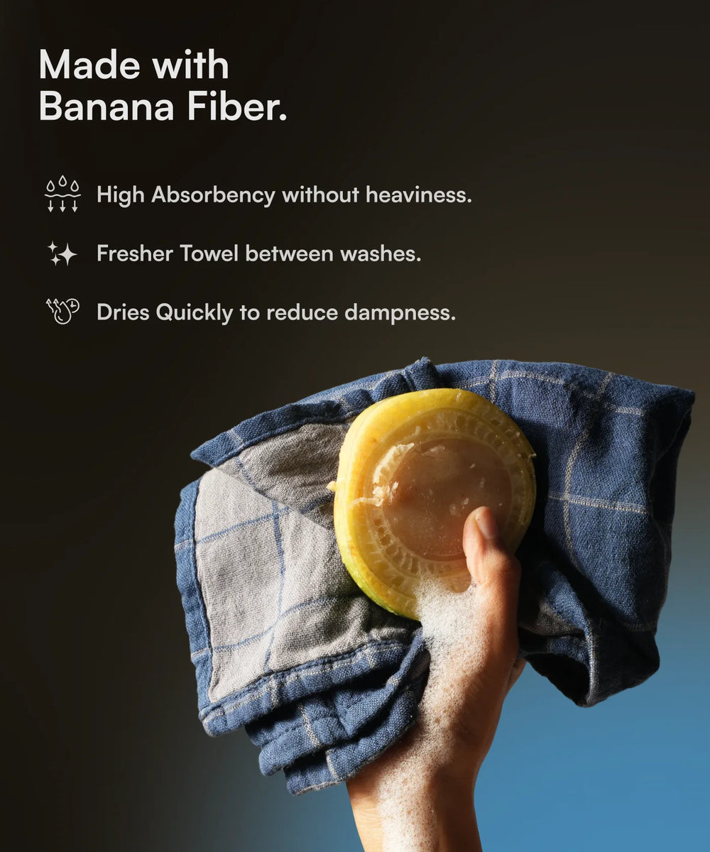 Banana Double Cloth Hand Towel | 330 GSM | 40 x 60 cm | Pack of 2