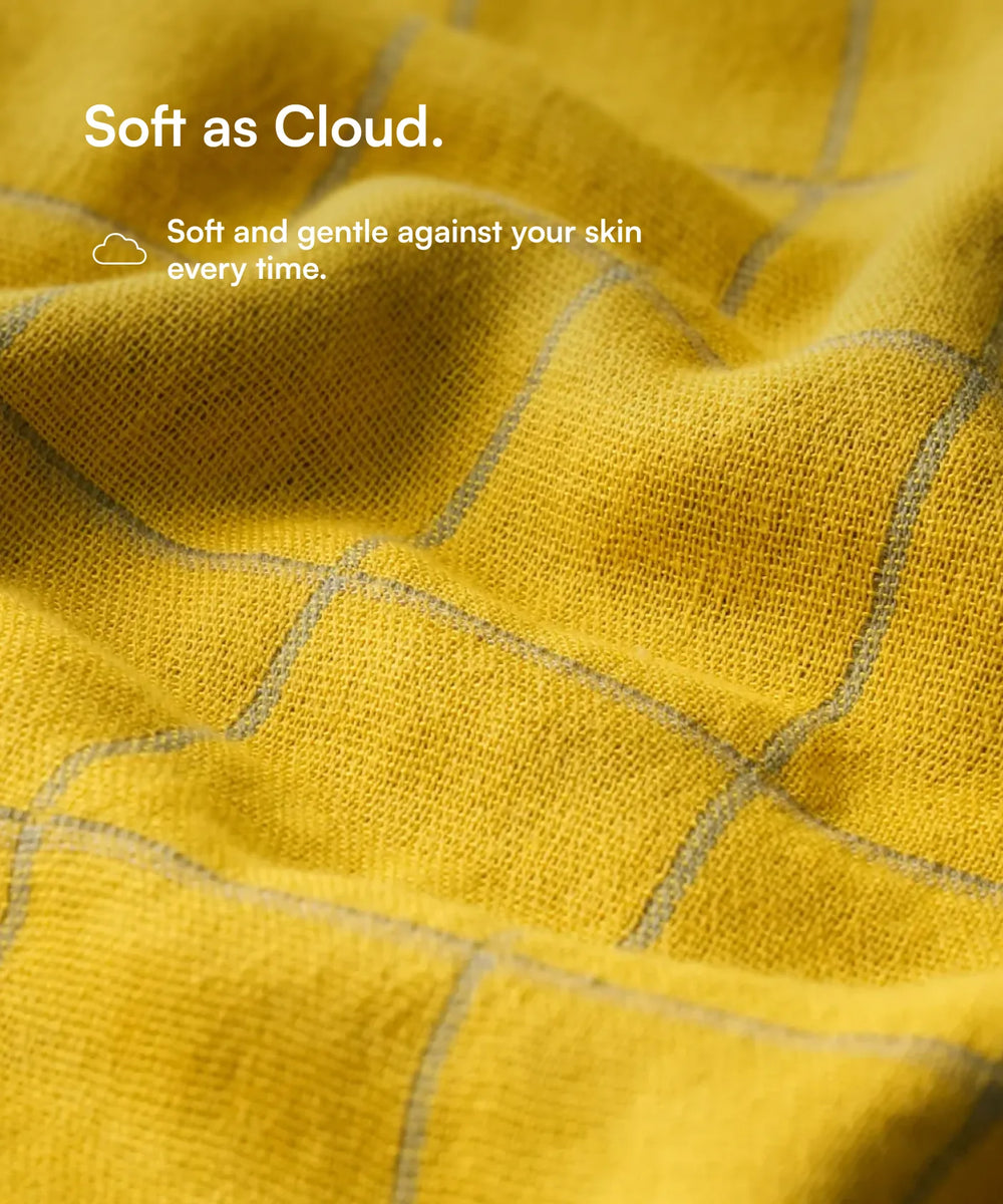 Banana Double Cloth Hand Towel | 330 GSM | 40 x 60 cm | Pack of 2