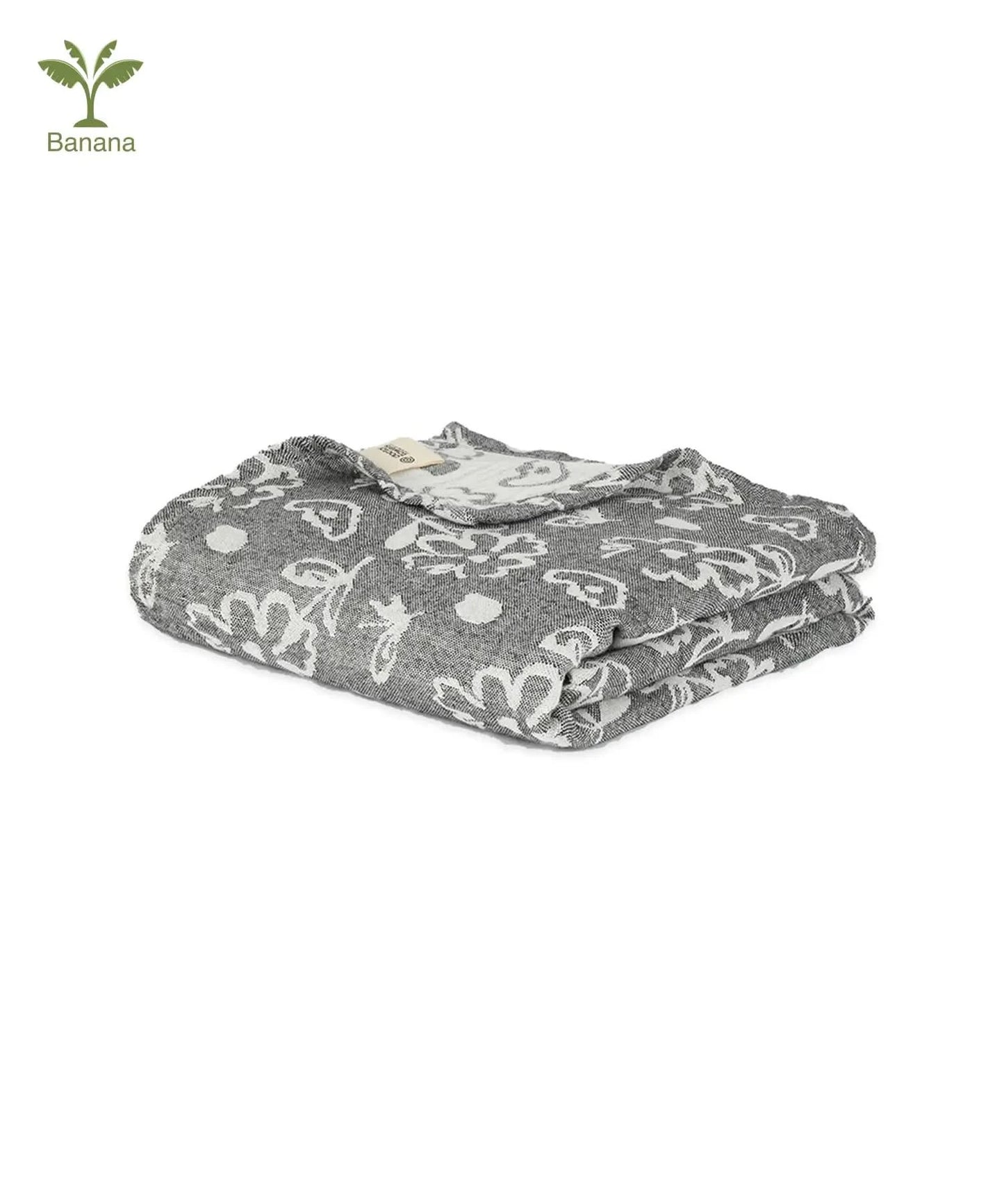Banana Jacquard Floral Bath Towel | 210 GSM | 75 X 150 cm