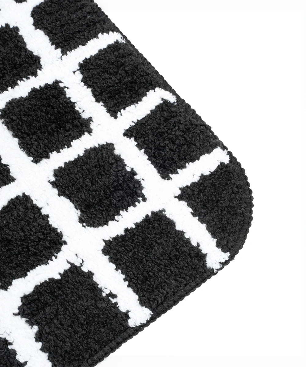 Checkered Bath Mat Pack of 2