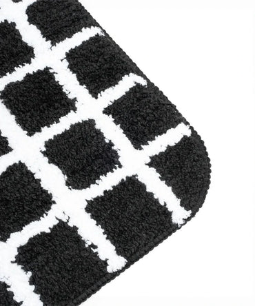 Checkered Bath Mat Pack of 4