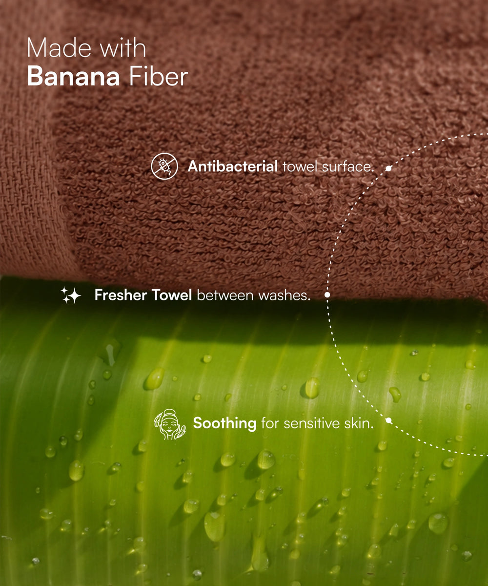 Banana Super Light Weight Terry Towels | 400 GSM | 75 x 150 cm