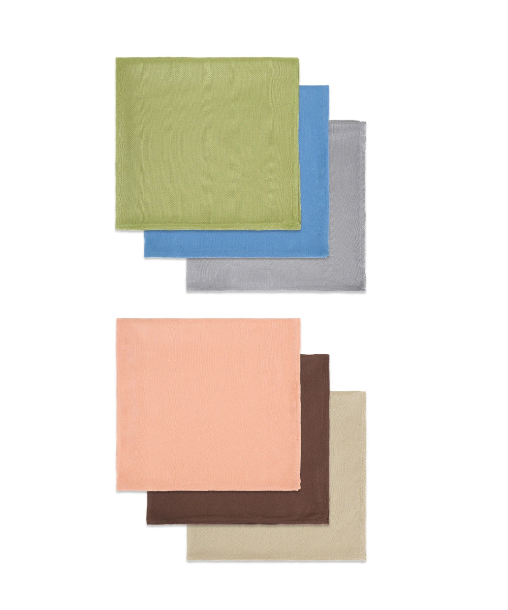 Aluvera Handkerchief | solid | 40X40 cm | Pack of 6