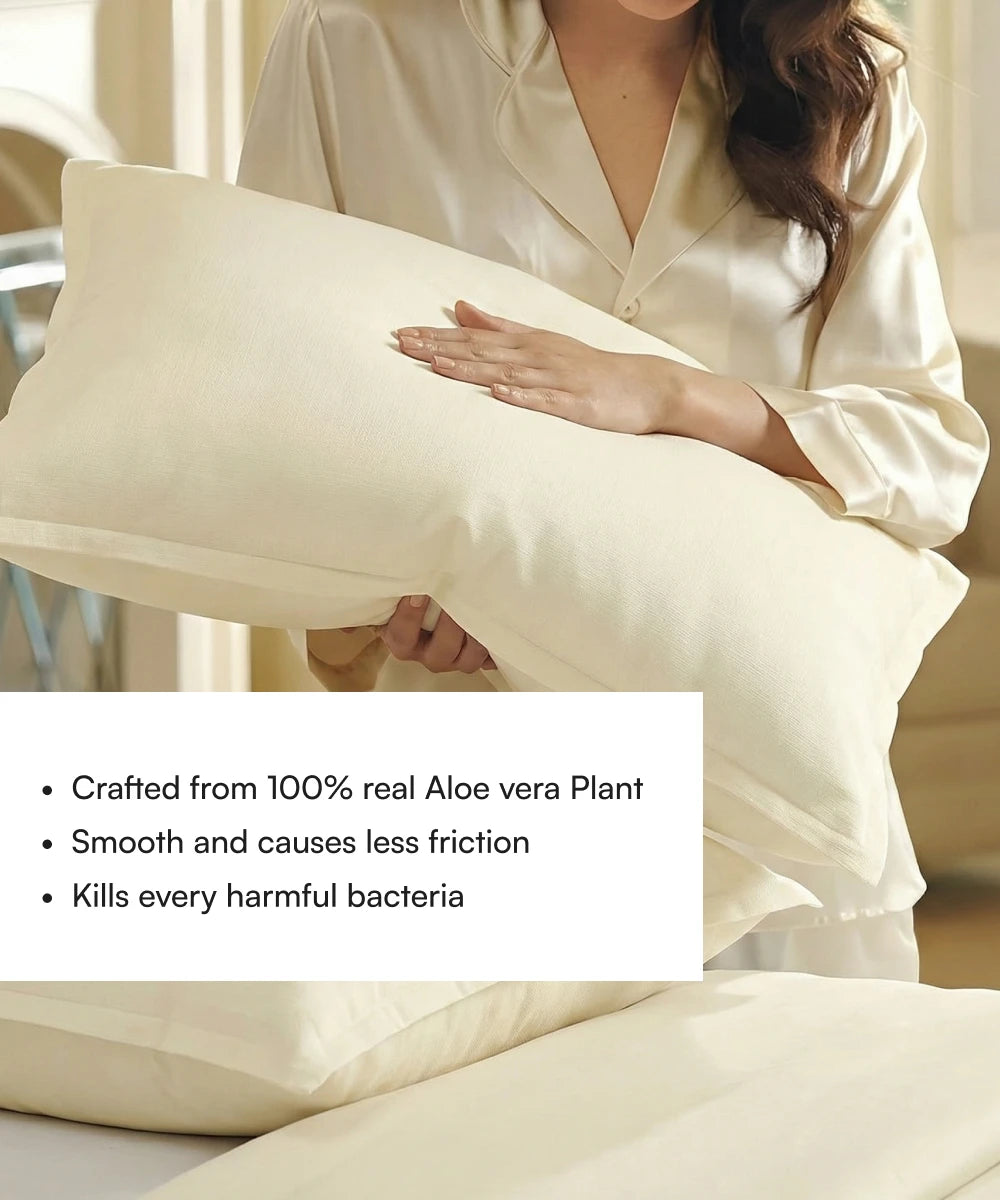 Pillowcase | Creme Vanilla Color | Pack of 2