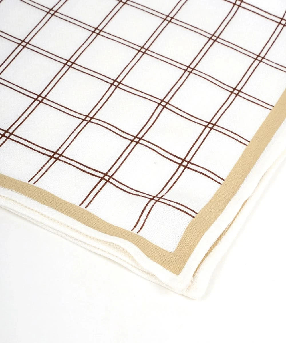 Aluvera Hand kerchief | geometric texture | 40 X 40 cm | Pack of 6