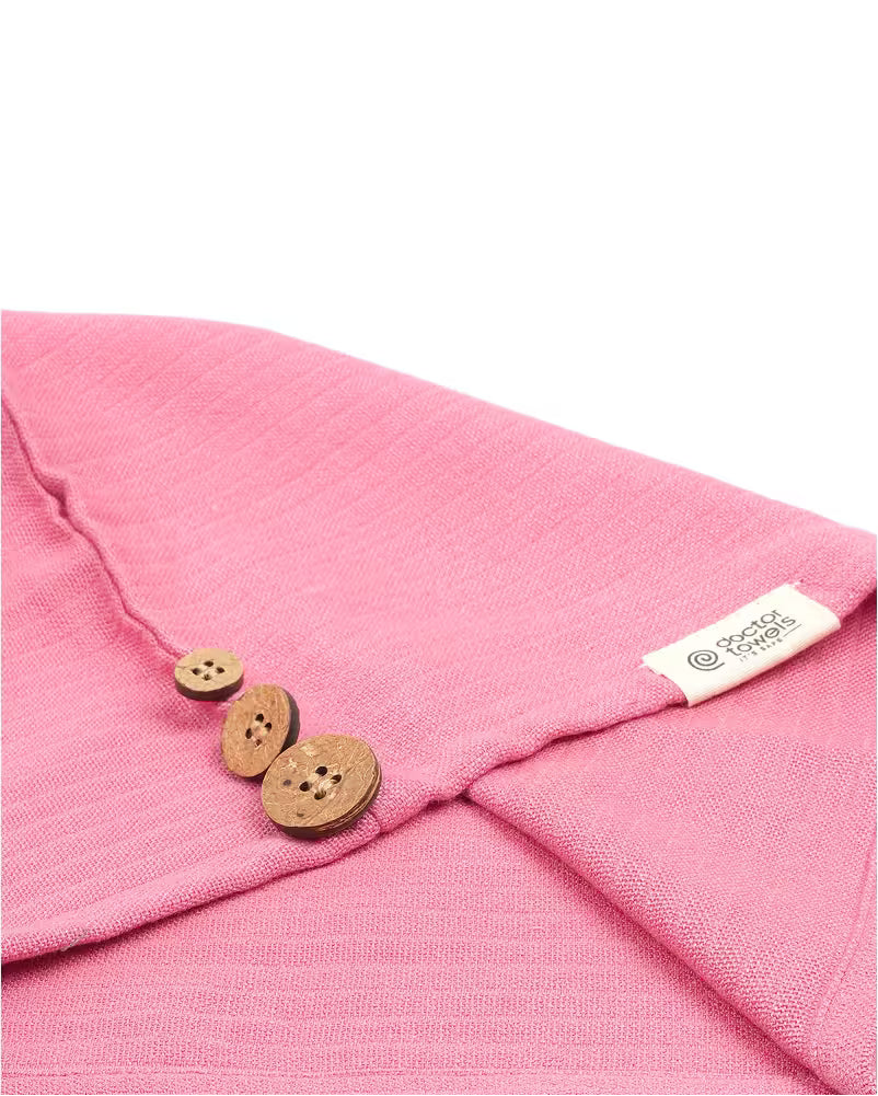 Sunlit Bloom Bath Towel + Banana Desert Rose Hair Towel Combo