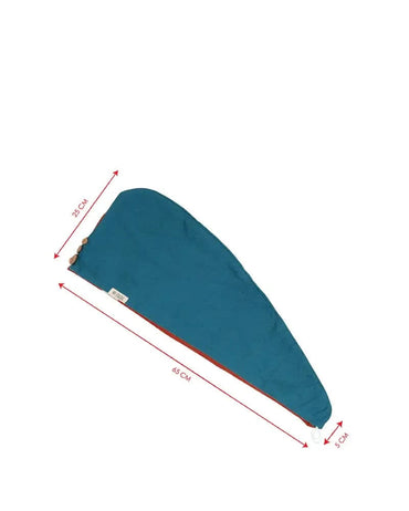 Banana Double Cloth Hair Towel | 350 GSM |  25cm x 65cm x 5 cm