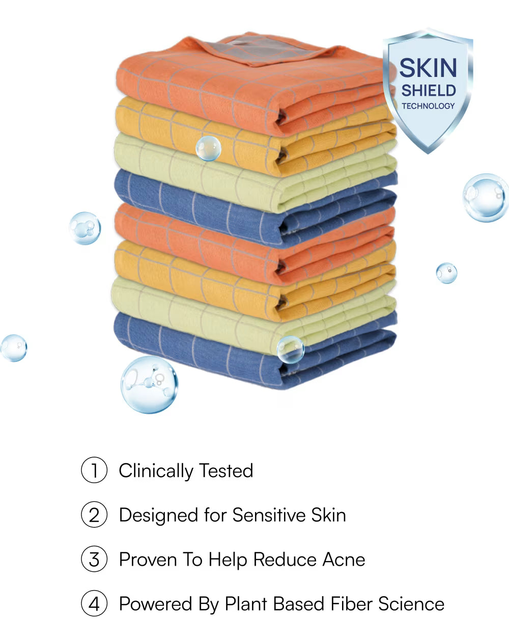 Banana Double Cloth Bath Towel | 75 X 150 cm - Pack of 8