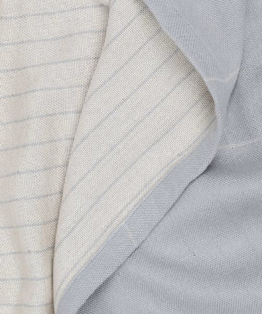 Close-up of gray fabric with subtle patterns