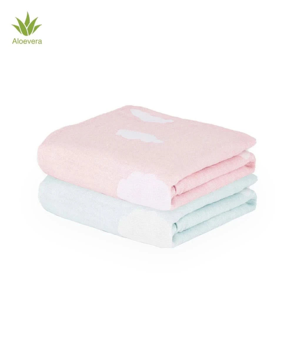 Aluvera Baby Bath Towel Pack of 2 | 60 x 120 cm | 300 GSM
