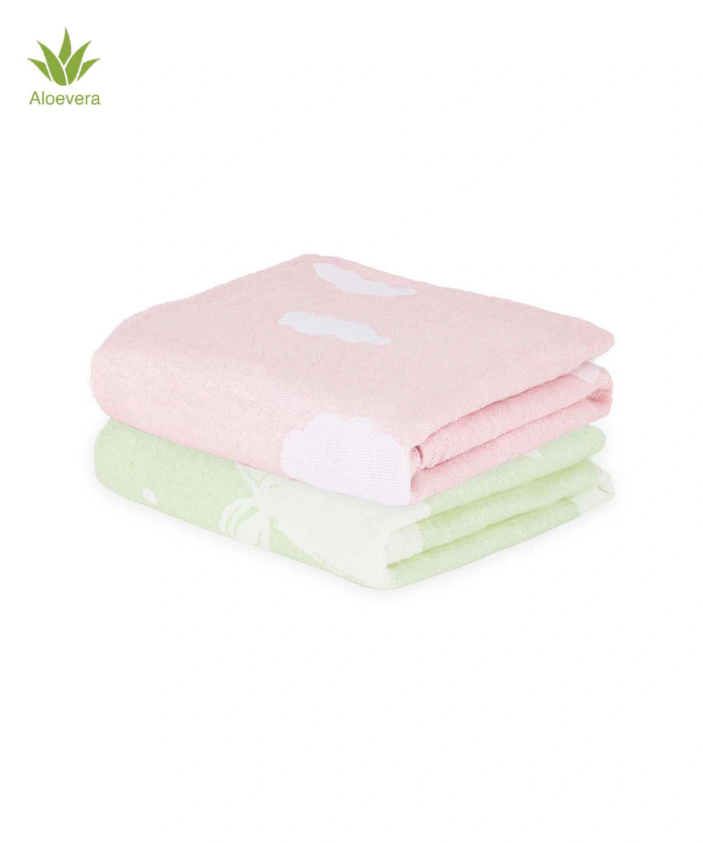 Aluvera Baby Bath Towel Pack of 2 | 60 x 120 cm | 300 GSM
