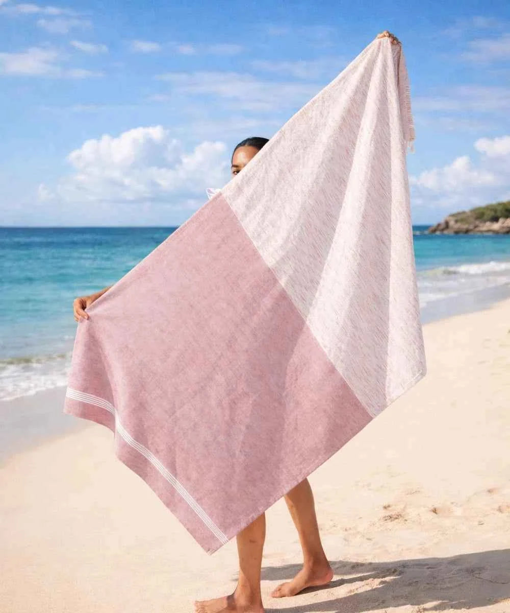Bamboo Slub Bath Towels | 75 x 150 cm | Pack of 5