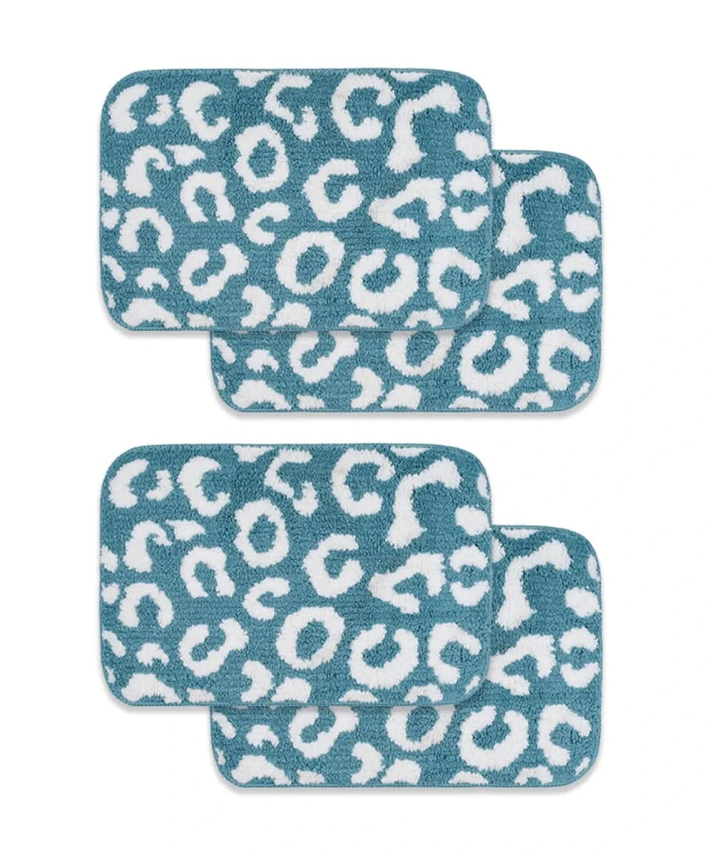 Tiger Print Bath Mat Pack of 4