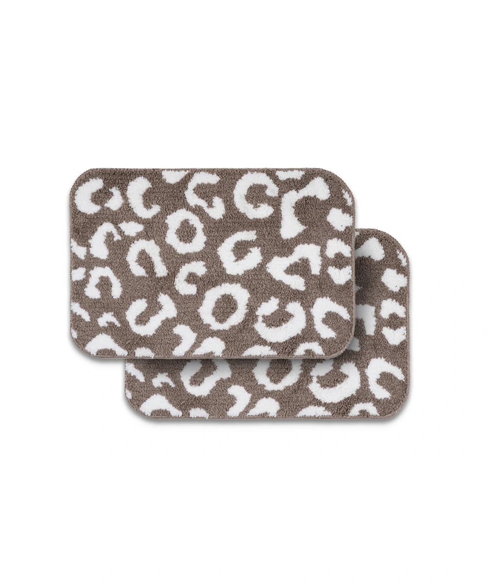 Tiger Print Bath Mat Pack of 2