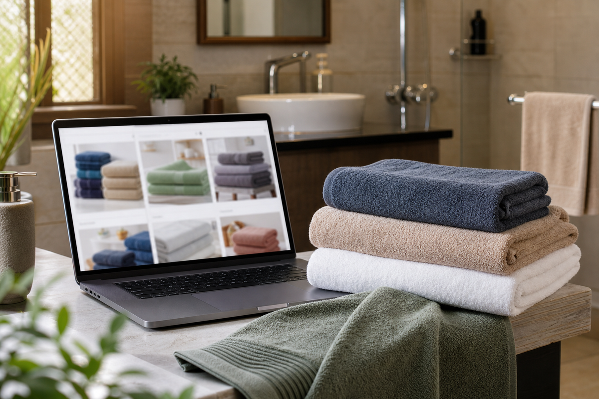 Buy Bath Towels Online in India: 10 Checks Before Product Photos Beat Bathroom Reality cover image
