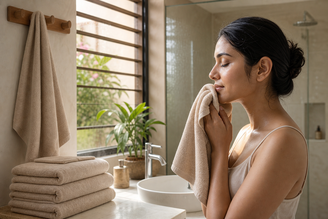 Bamboo Towel in India: What Actually Changes in Humidity, Drying Time, and Face Contact cover image