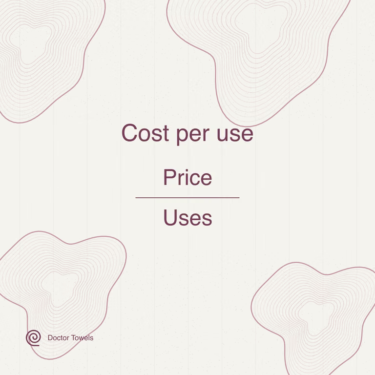 Cost per use equals price divided by uses.