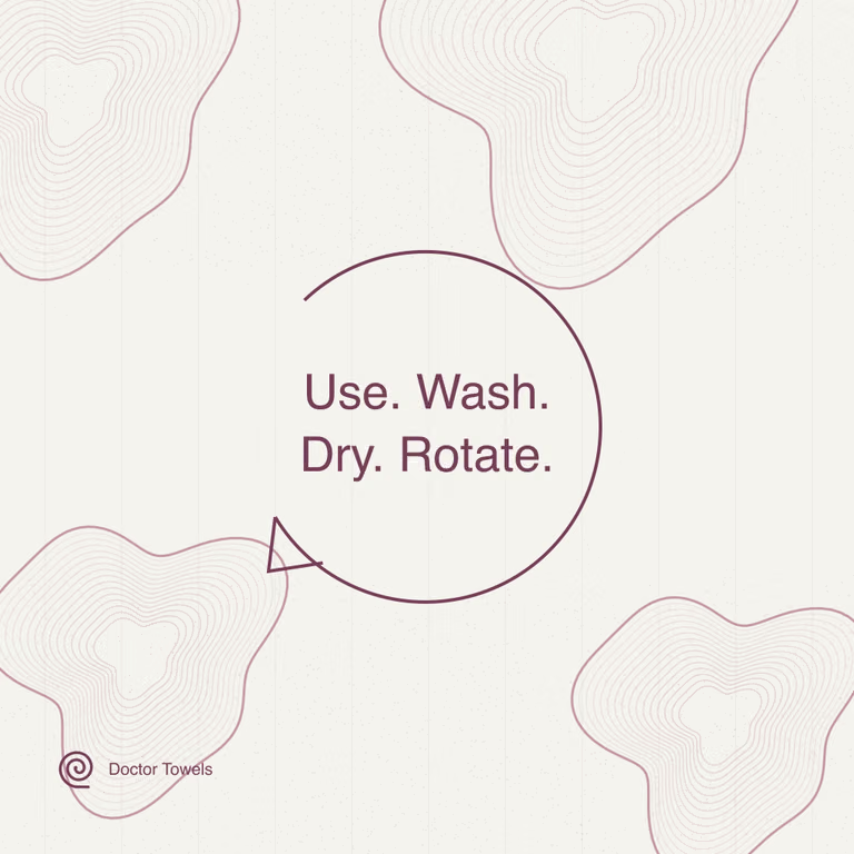 Pillowcase rotation: use, wash, dry, rotate.