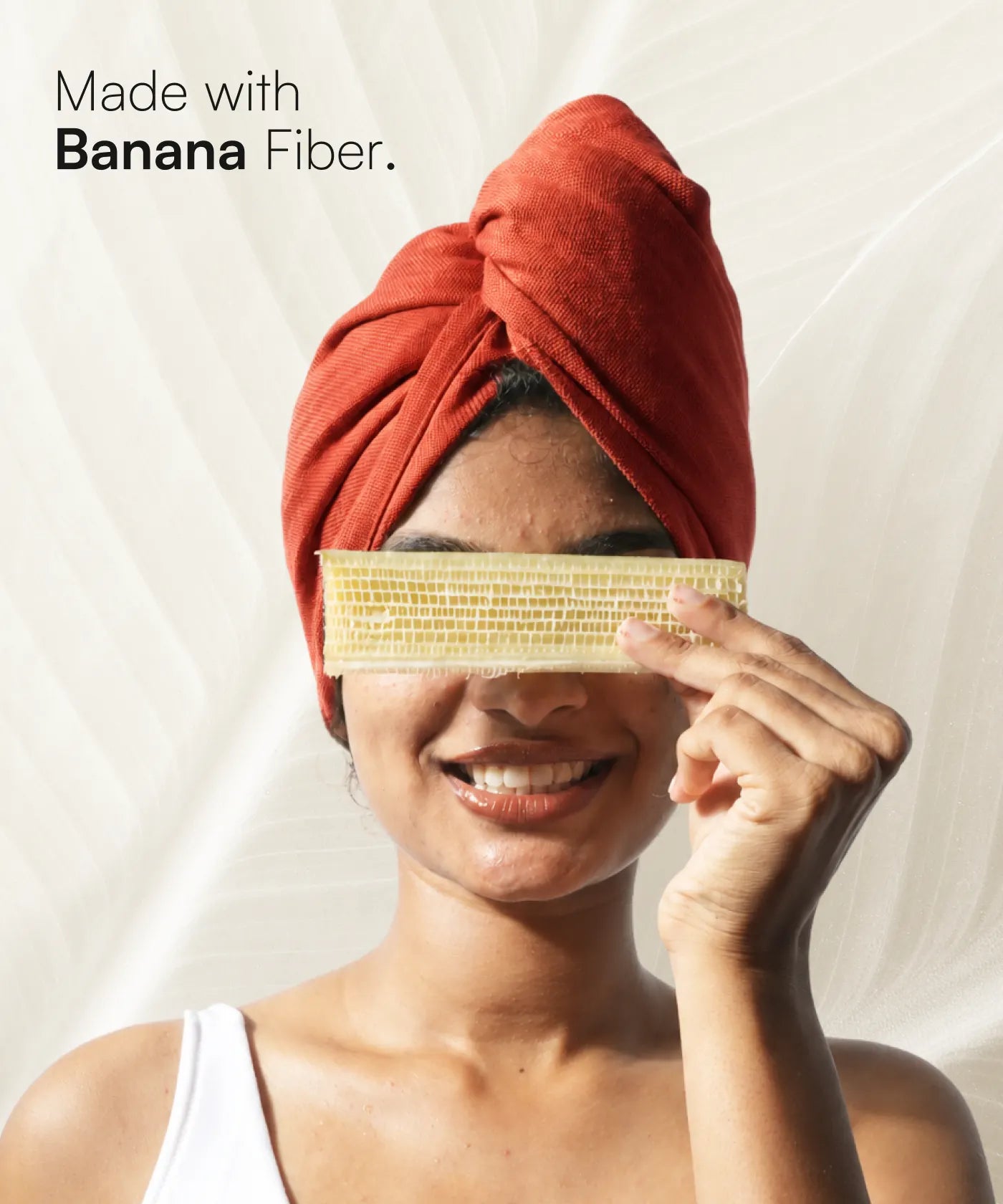 Banana Double Cloth Hair Towel | 330 GSM |  25cm x 65cm x 5 cm