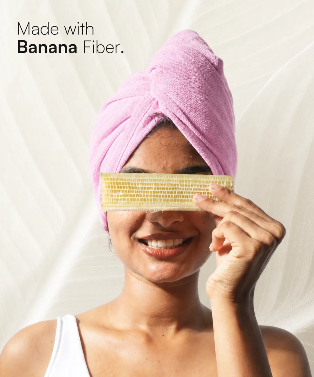 Banana Terry Hair Towel | 400 GSM | 22 x 65 x 5 - FS