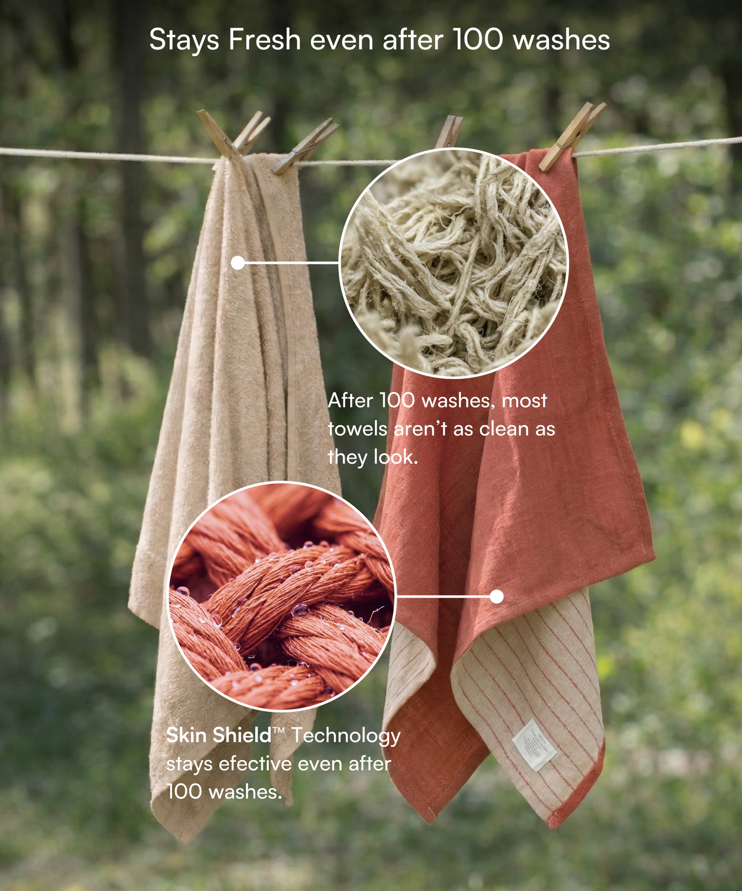 Aluvera Double Cloth Bath Towels | 330 GSM | 75 x 150 cm | Pack of 4