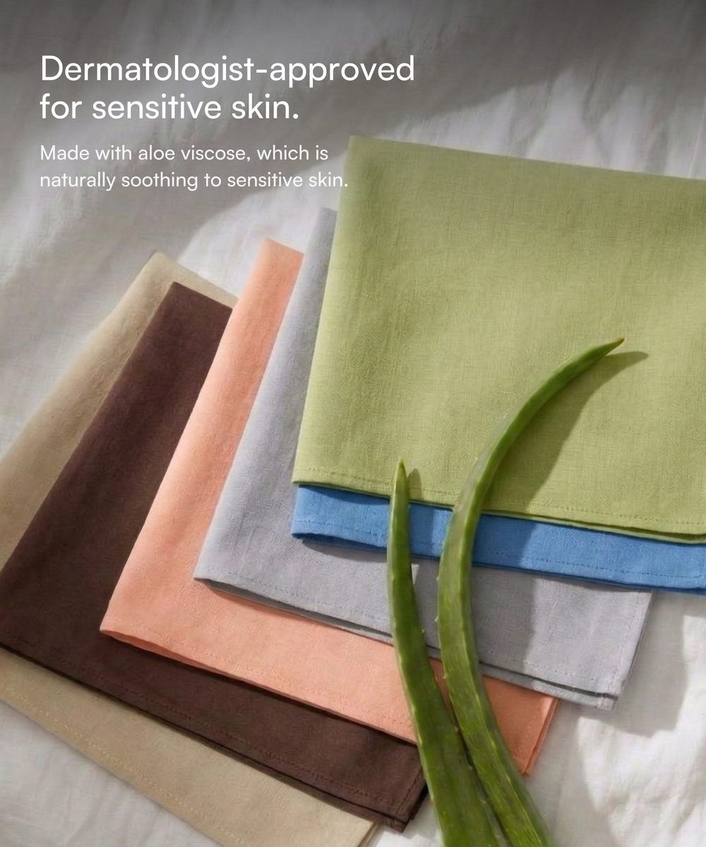 Aluvera Handkerchief | solid | 40X40 cm | Pack of 6