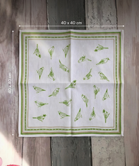 Aluvera Hand kerchief | Aloegreen | 40 X 40 cm | Pack of 4