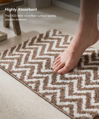 Arrow Printed Bath Mat | Simply Taupe Color | Pack of 2