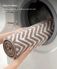 Arrow Printed Bath Mat | Simply Taupe Color | Pack of 2