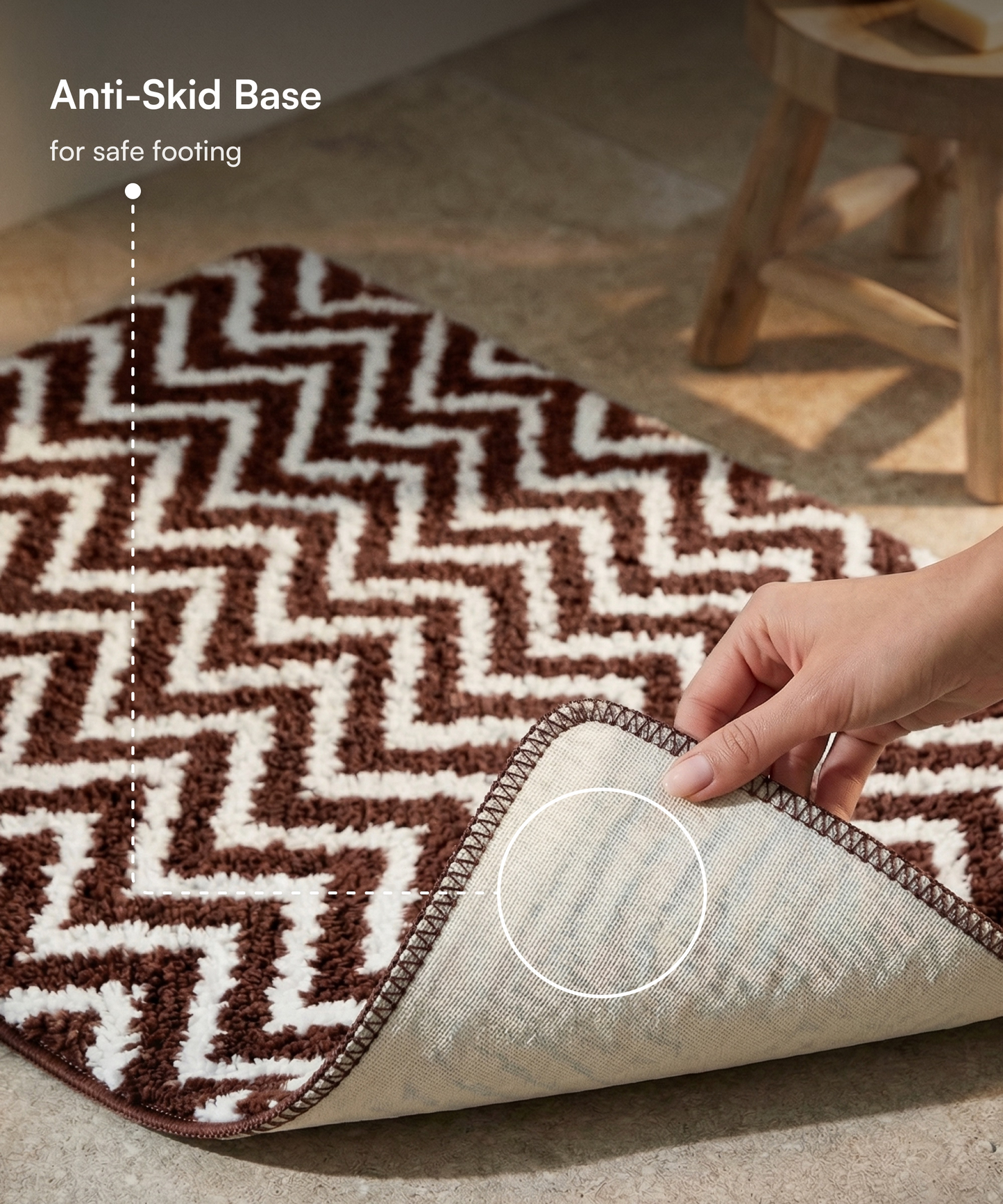 Arrow Printed Bath Mat | Picante Color | Pack of 2
