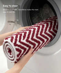 Arrow Printed Bath Mat | Picante Color | Pack of 2