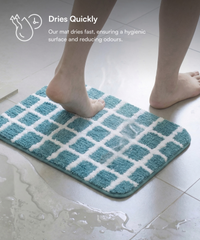Checkered Bath Mat | Dragon Color | Pack of 2