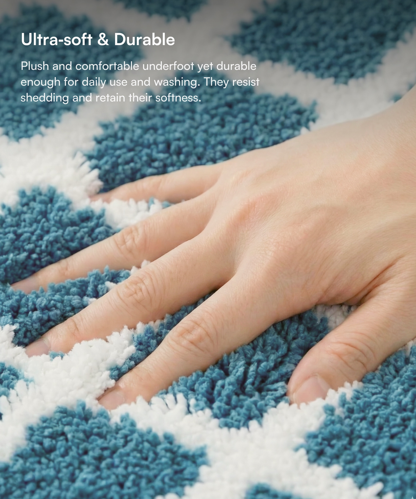 Checkered Bath Mat | Dragon Color | Pack of 2