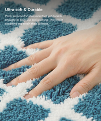 Checkered Bath Mat | Dragon Color | Pack of 2