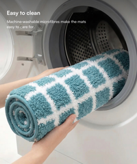 Checkered Bath Mat | Dragon Color | Pack of 2