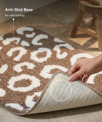 Tiger Print Bath Mat | Simply taupe Color | Pack of 2