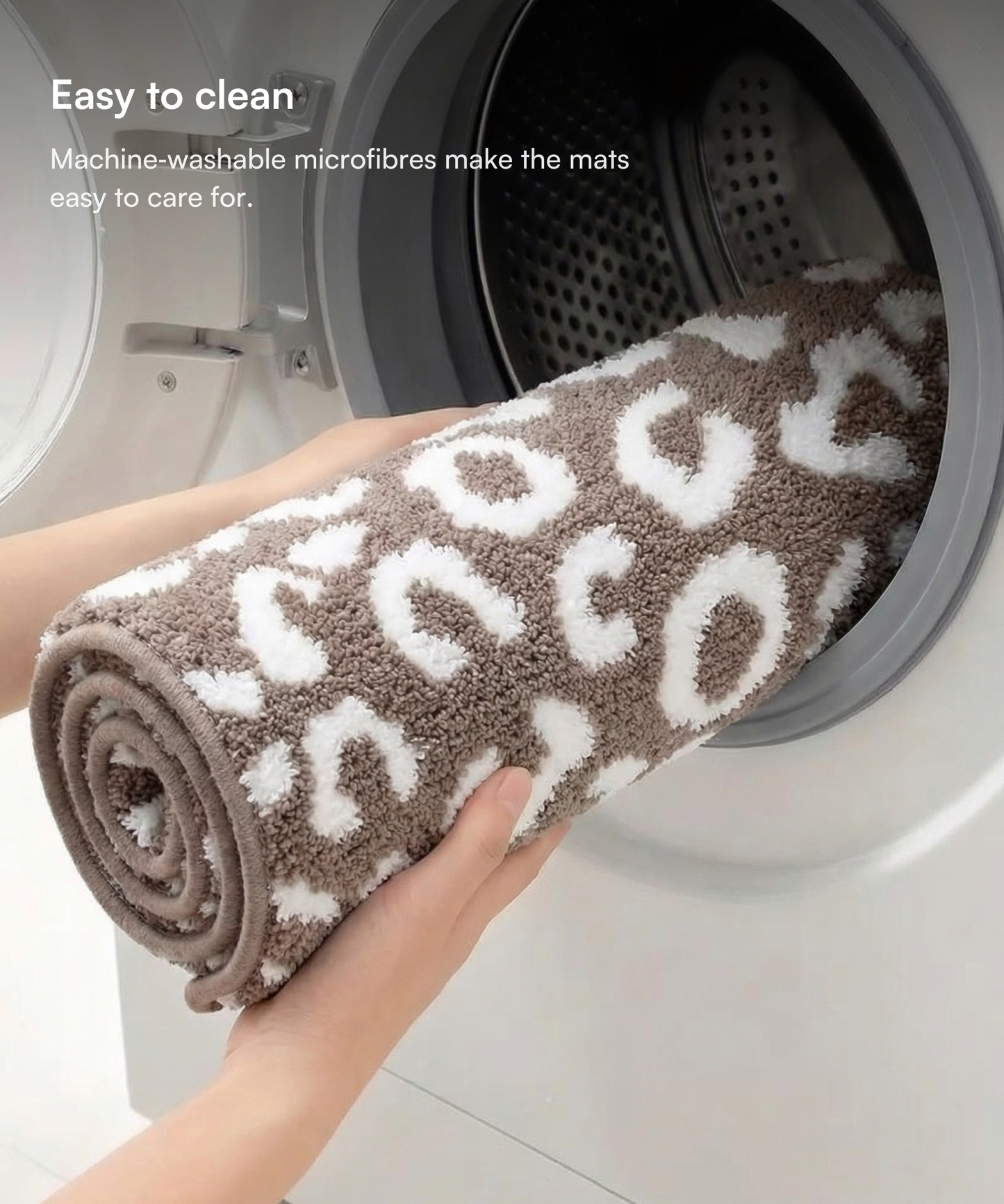 Tiger Print Bath Mat | Simply taupe Color | Pack of 2