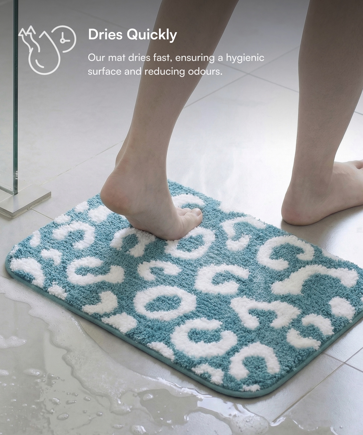 Tiger Print Bath Mat | Dragonfly Color | Pack of 2