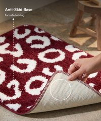 Tiger Print Bath Mat | Picante Color | Pack of 2