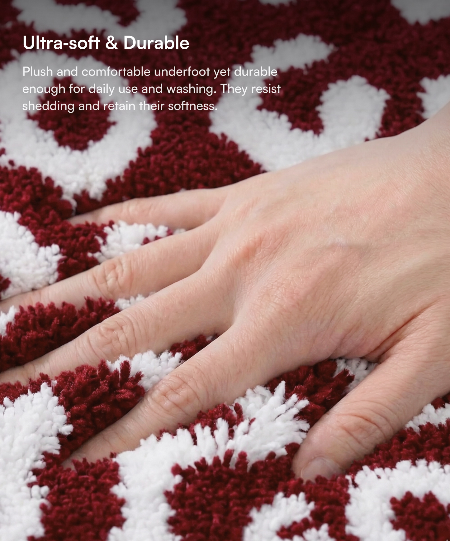 Tiger Print Bath Mat | Picante Color | Pack of 2