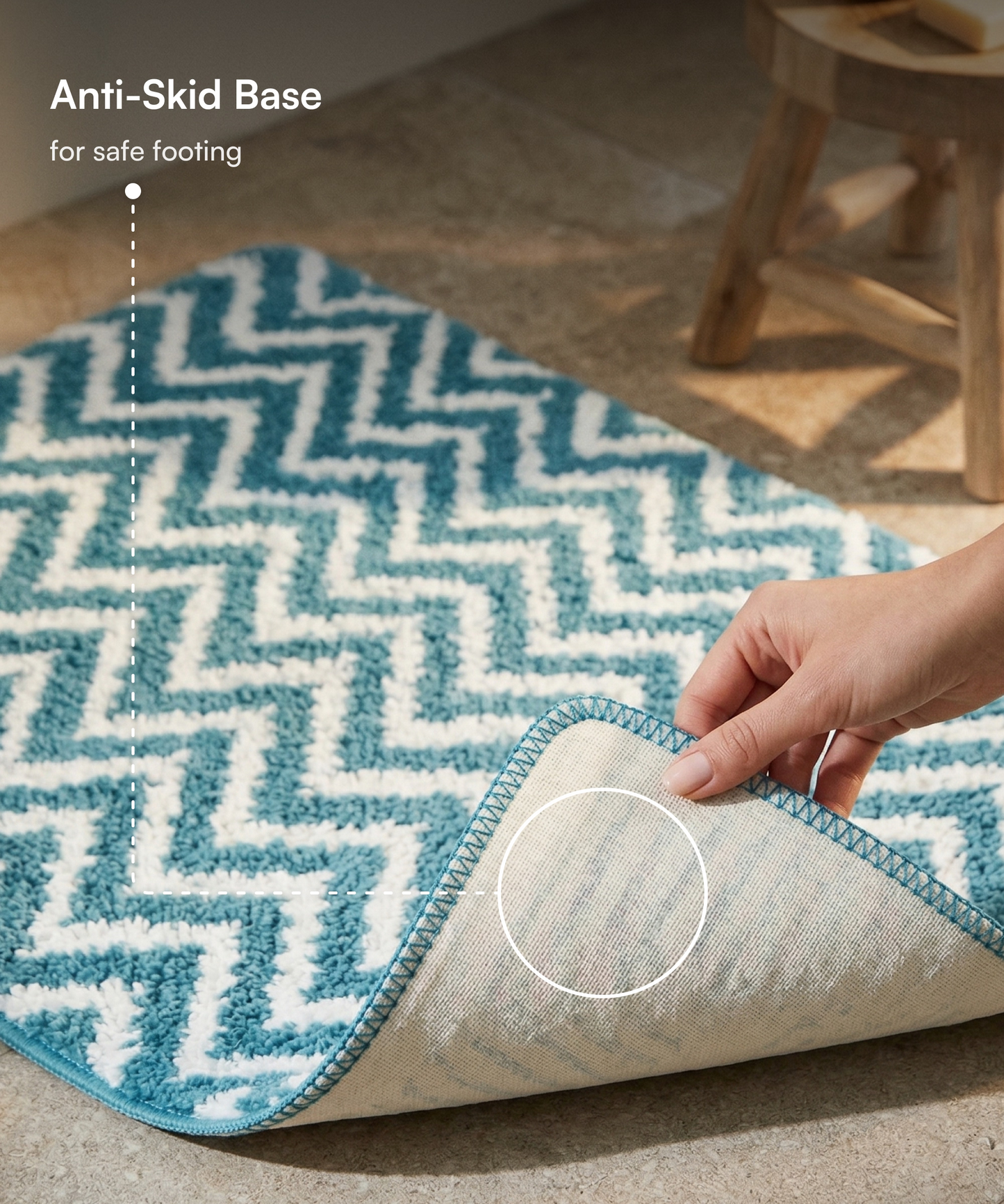 Arrow Printed Bath Mat | Dragonfly Color | Pack of 4
