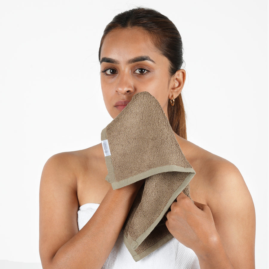 Bamboo Terry Face Towel | 35 x 35 cm | Pack of 2